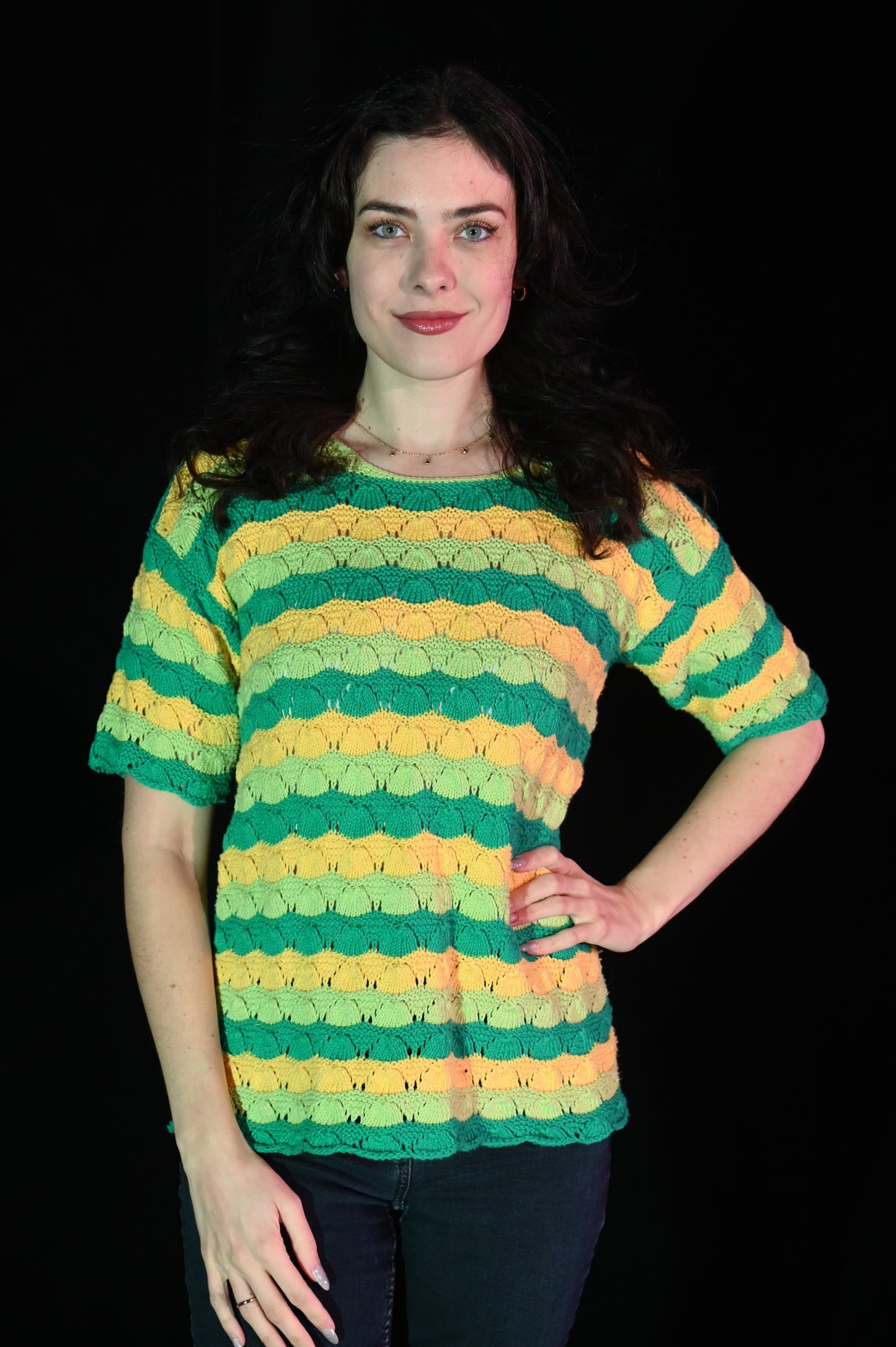 Top - Gestreiftes Strick-Shirt - W160