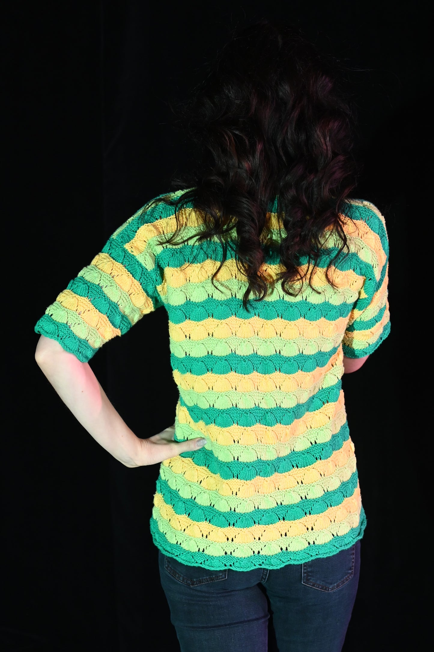 Top - Gestreiftes Strick-Shirt - W160