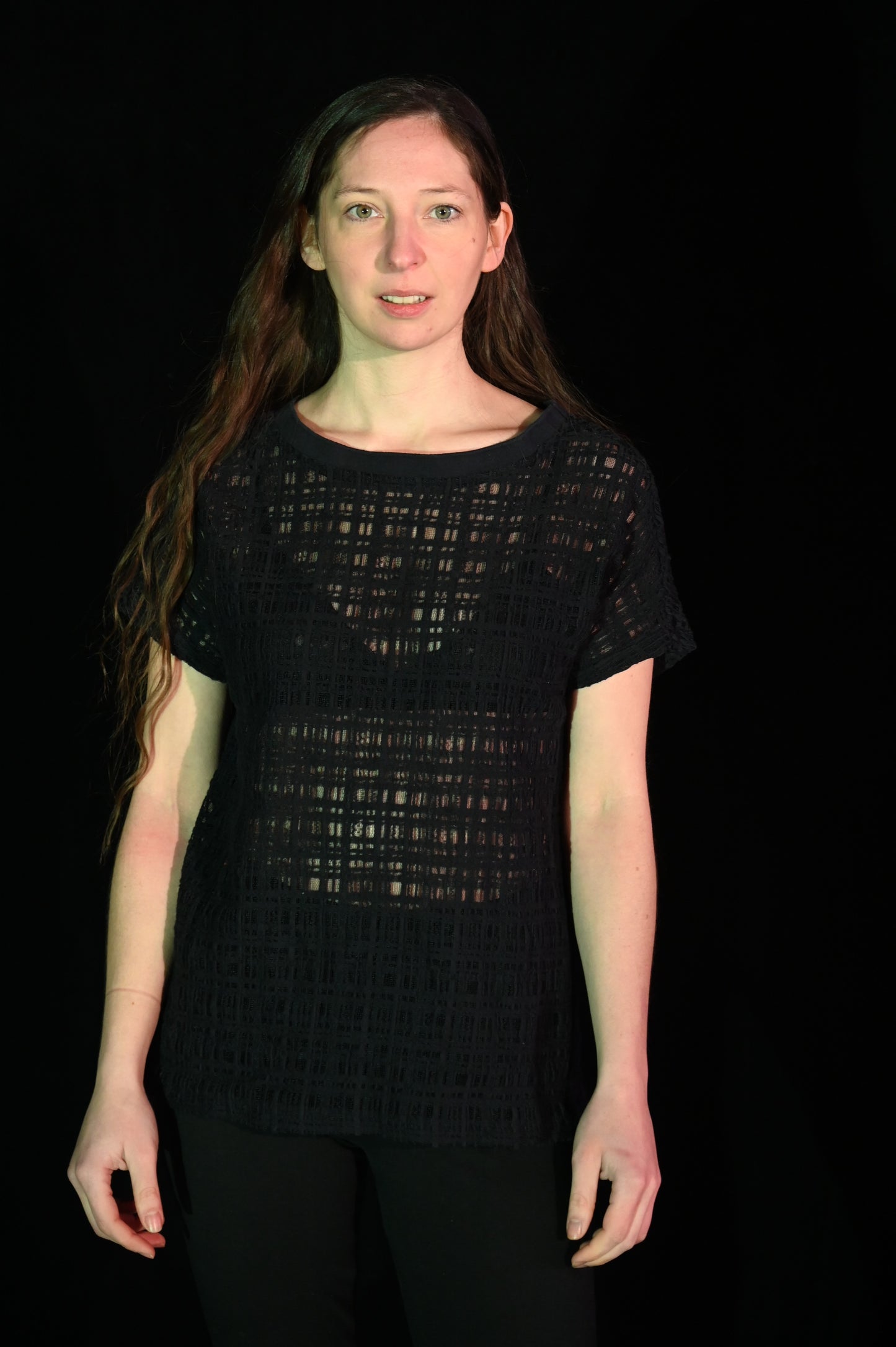 Top - Strukturiertes T-Shirt - W169