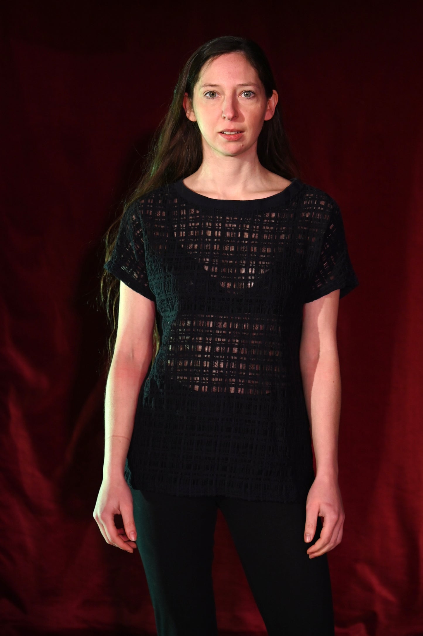 Top - Strukturiertes T-Shirt - W169