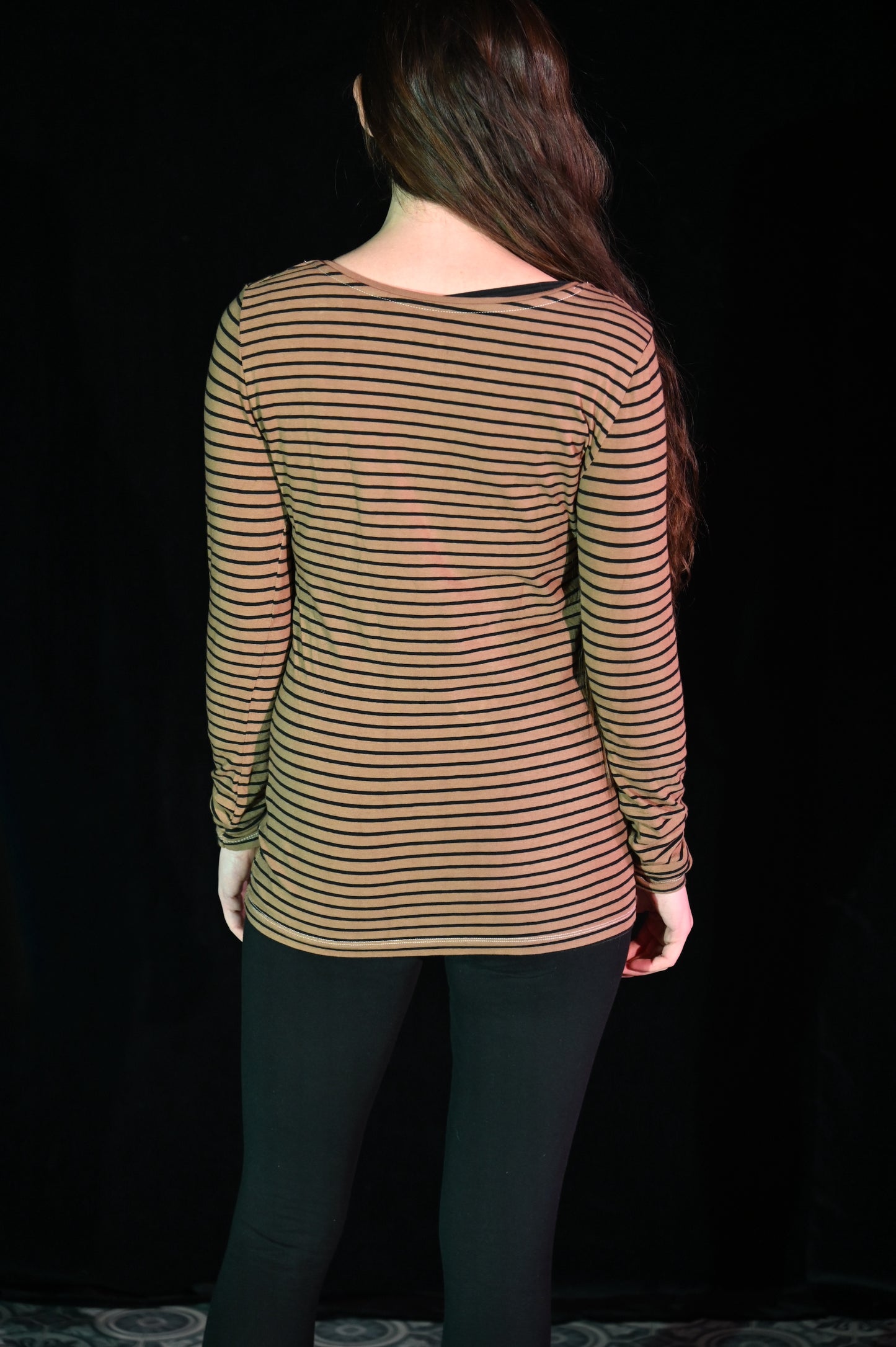 Top- Gestreiftes Langarmshirt - W182