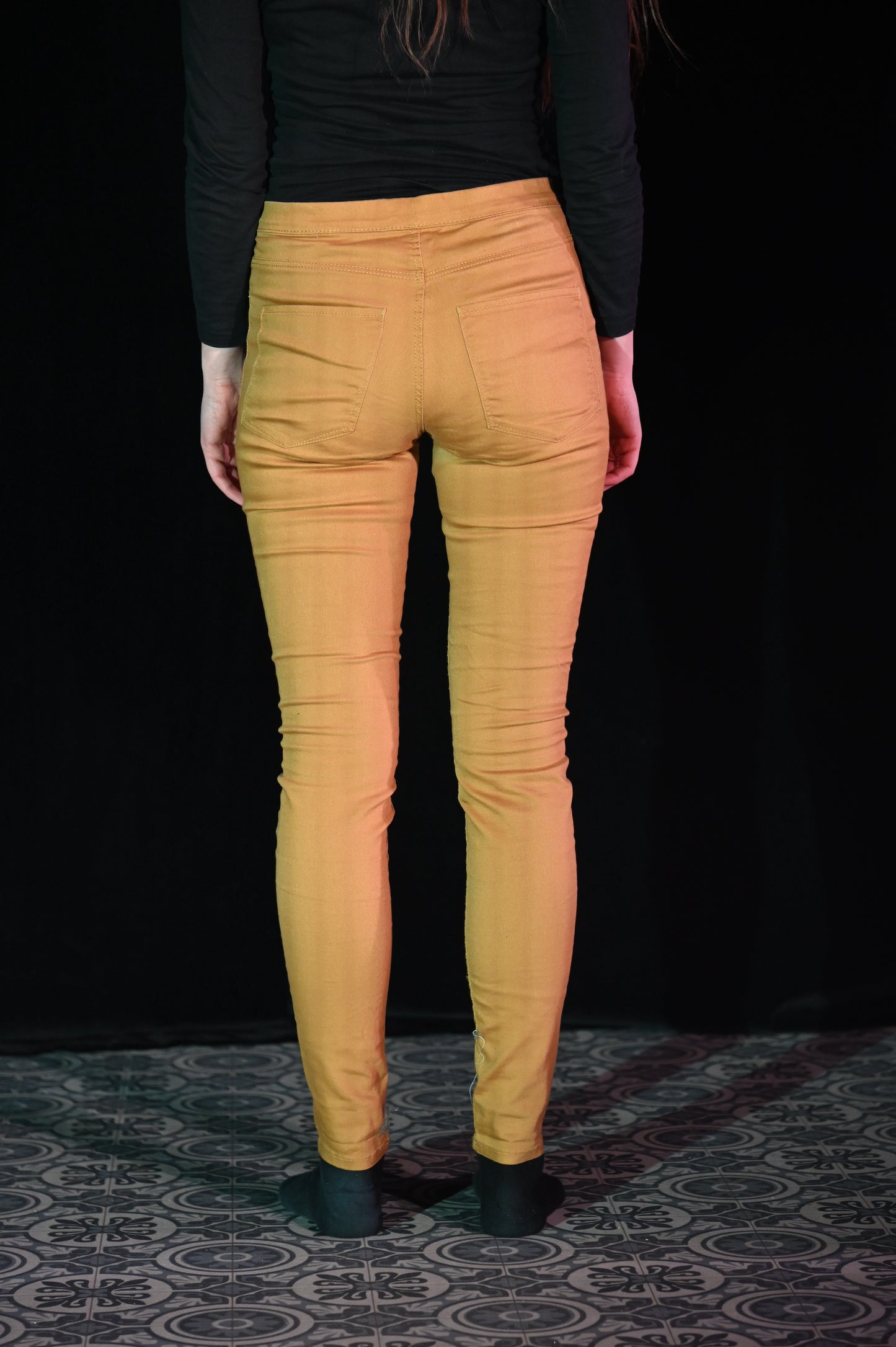 Hose - Senfgelbe Jeggings - W258