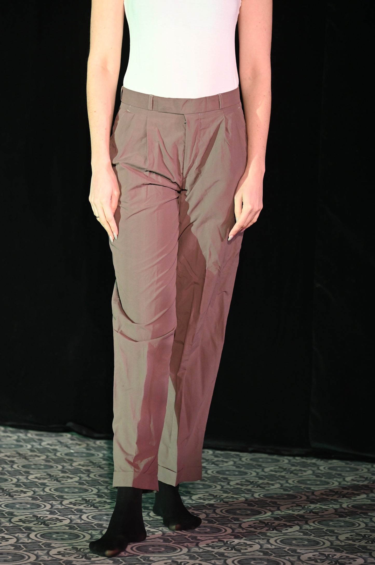 Hose - Bügelfaltenhose braun - W264