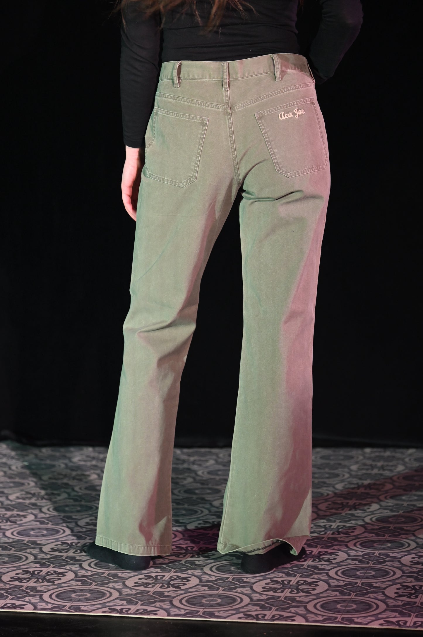 Hose - Khakifarbene Canvashose - W271