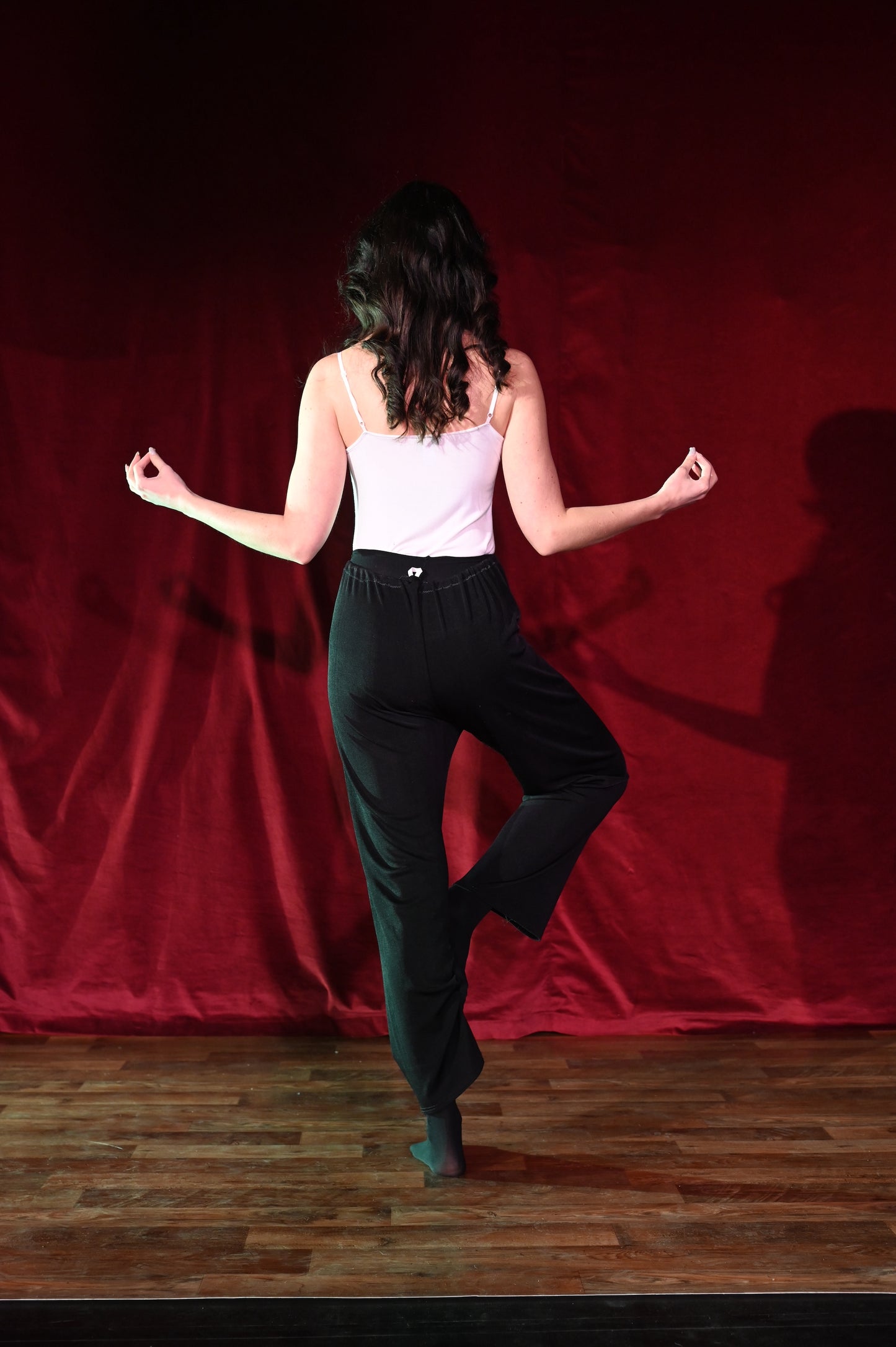 Hose - Schwarze Stoffhose - W276