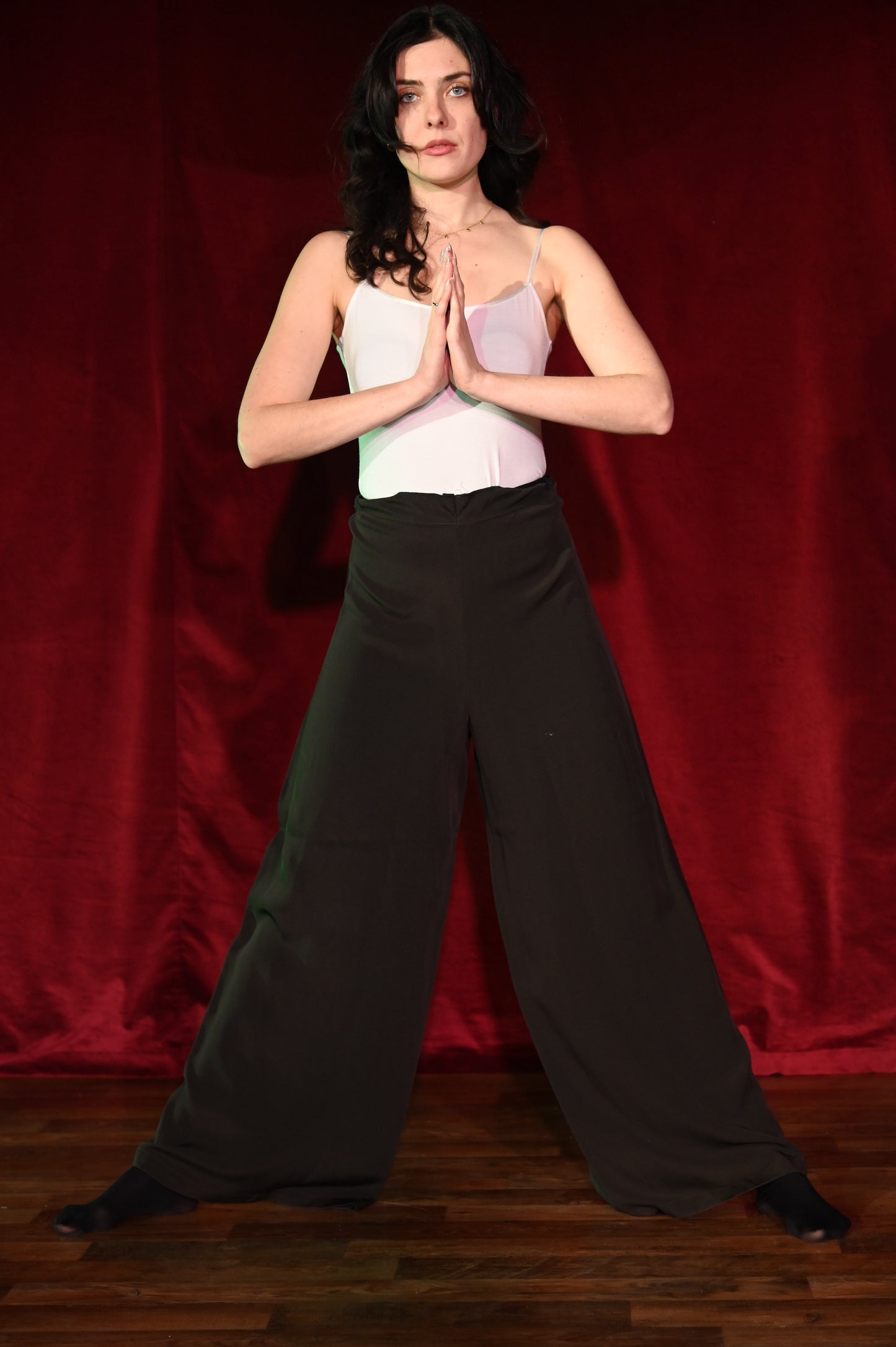 Hose - Schwarze Marlenehose - W280