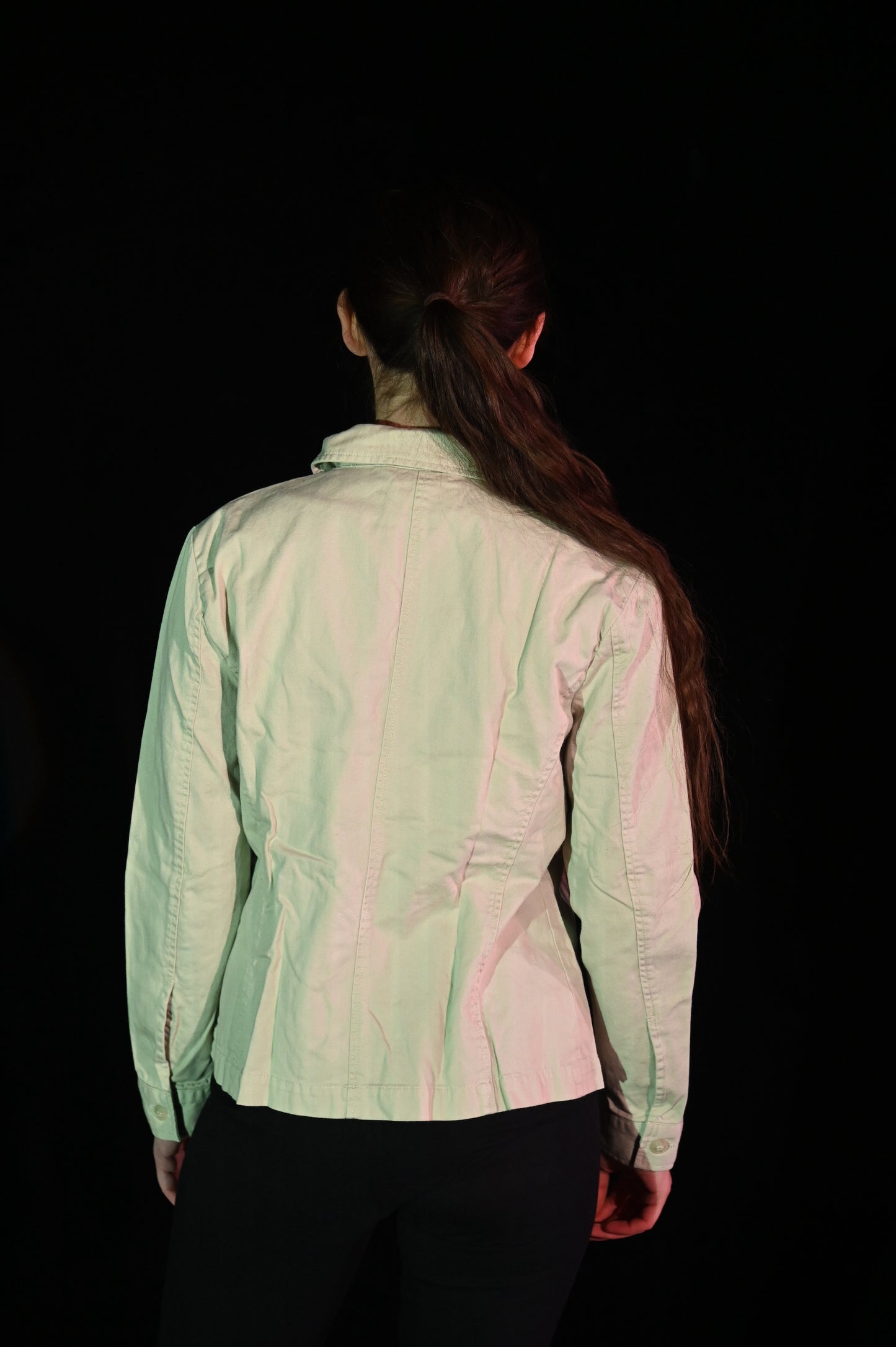 Jacke - Cremeweiße Canvasjacke - W193