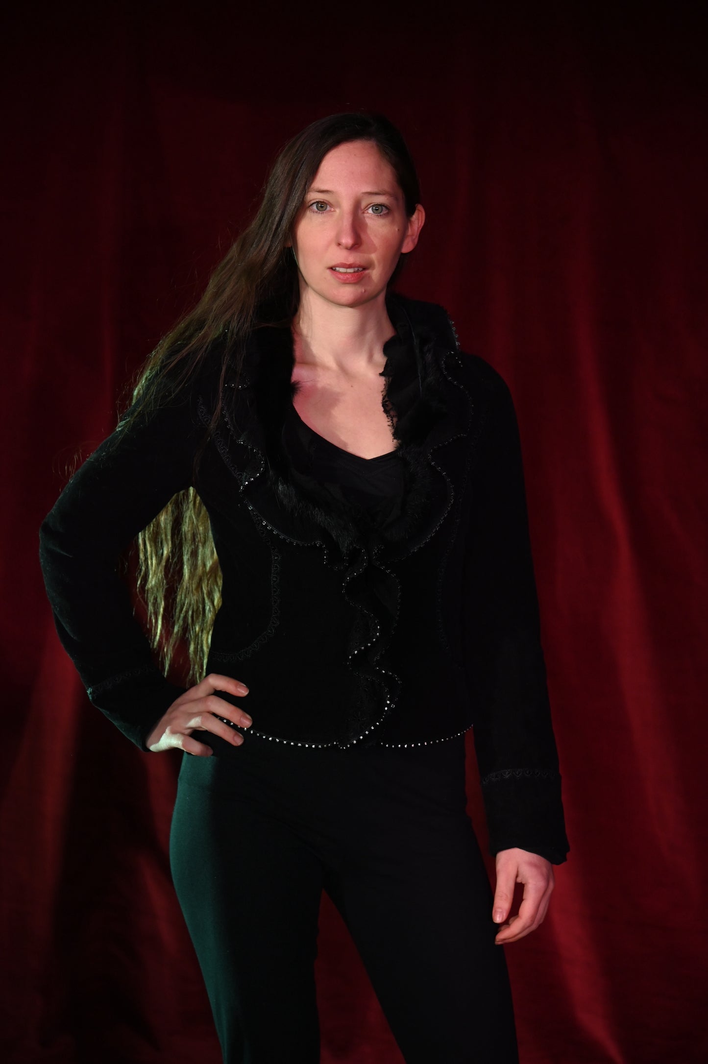 Jacke - Samtjacke im 80er Jahre Stil - W211