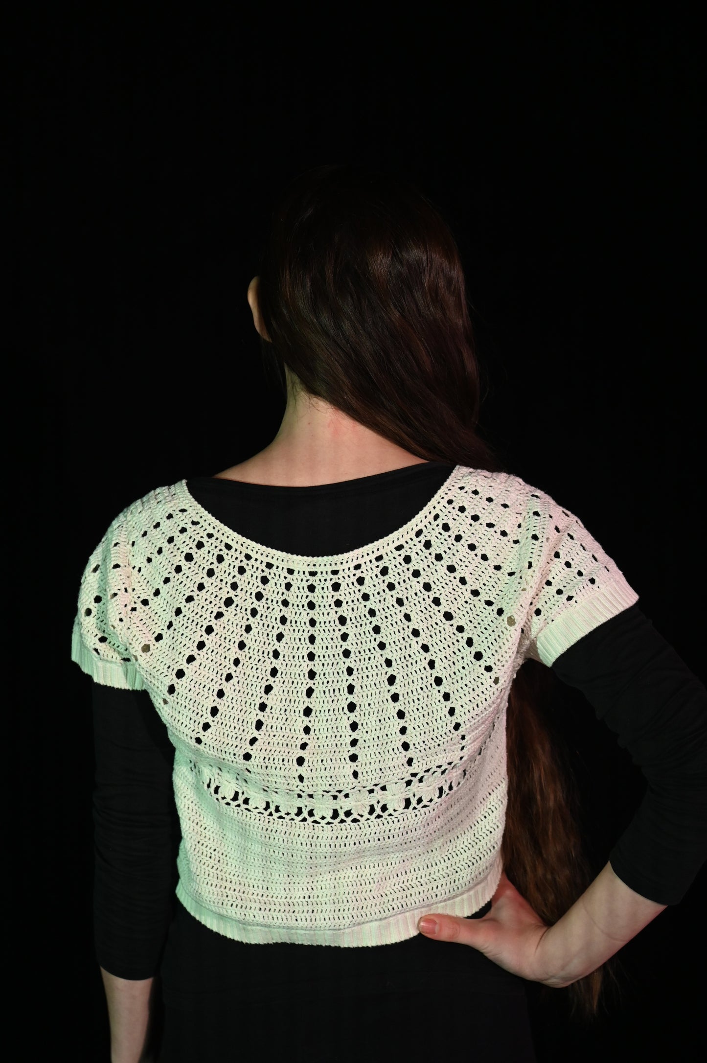 Weste - Weiße Häkelweste - W220