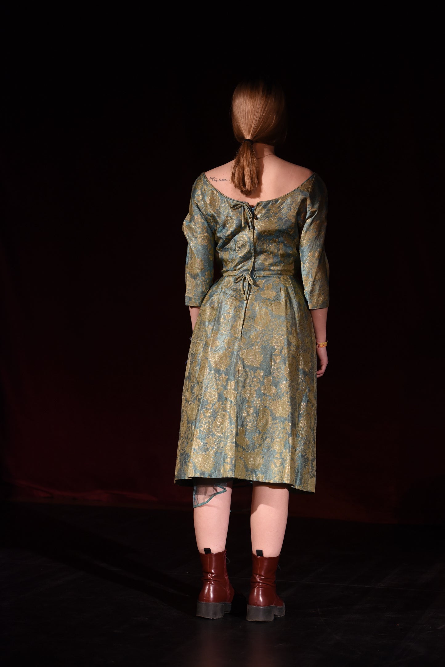 Kleid - Geblümtes Kleid - W008