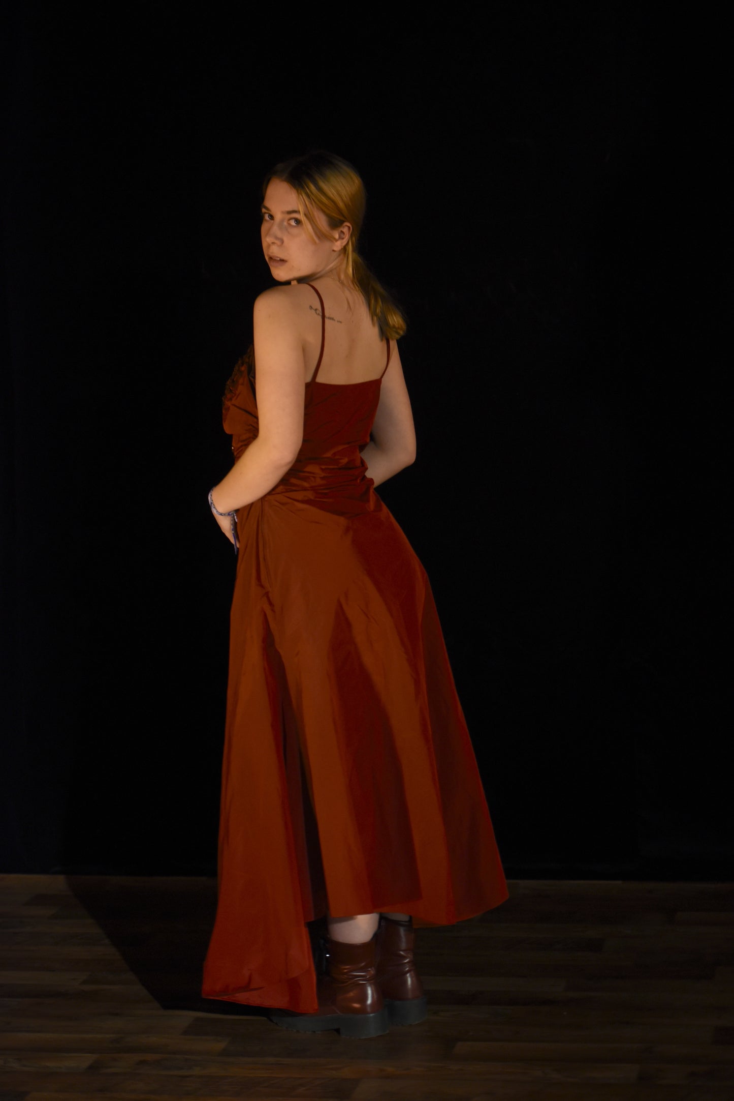 Kleid - Rotes Abendkleid - W024