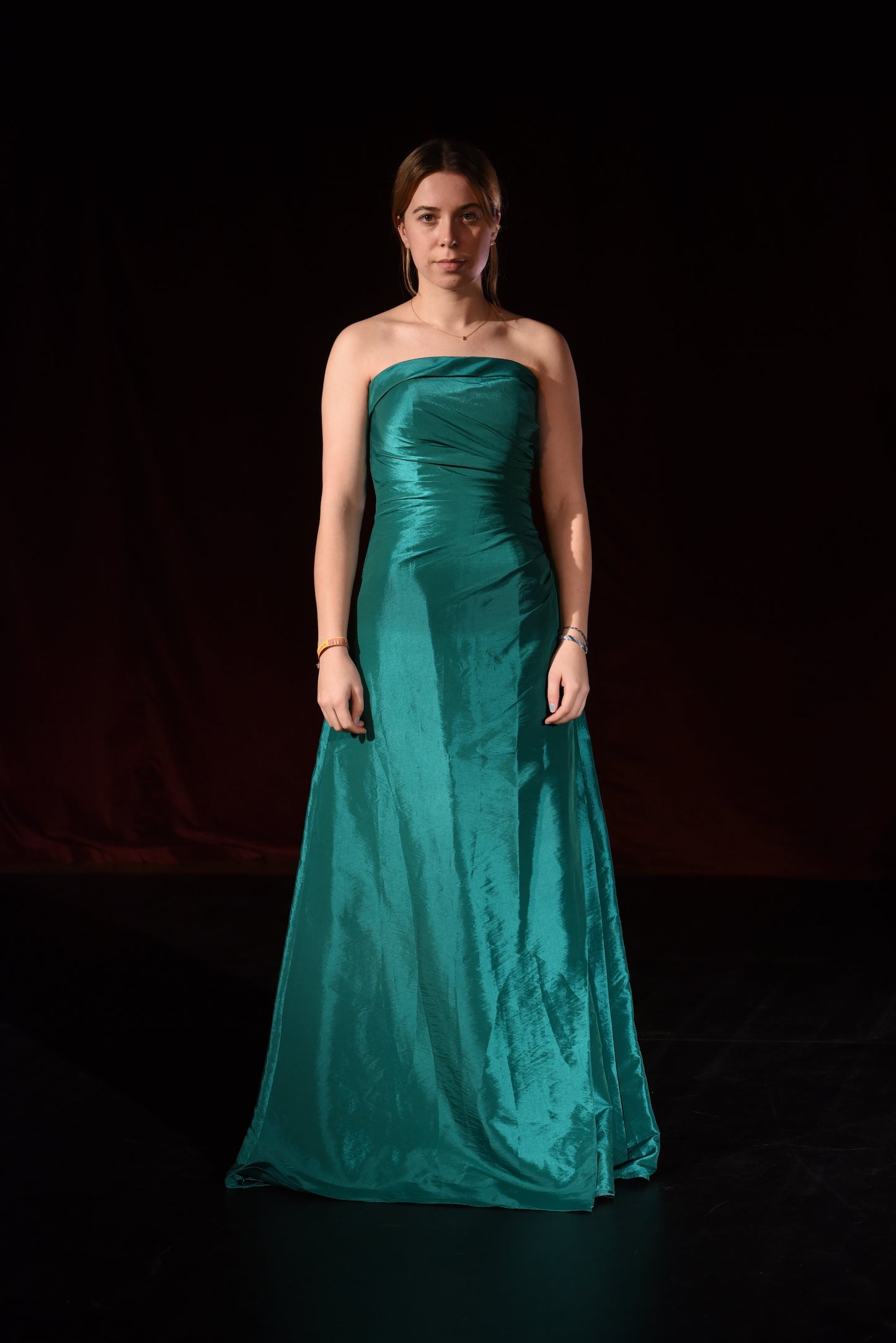 Kleid - Grünes Abendkleid - W026