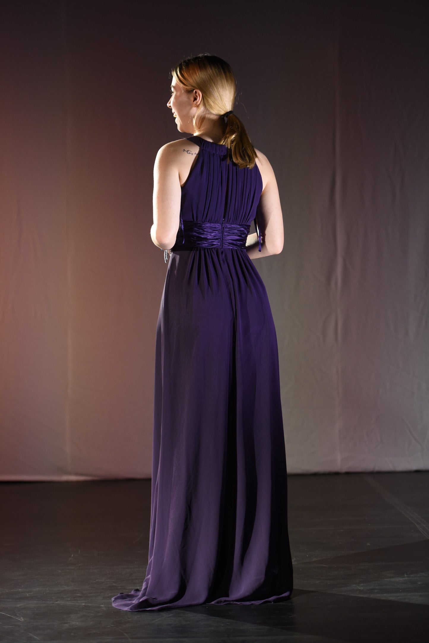 Kleid - Violettes Abendkleid - W028