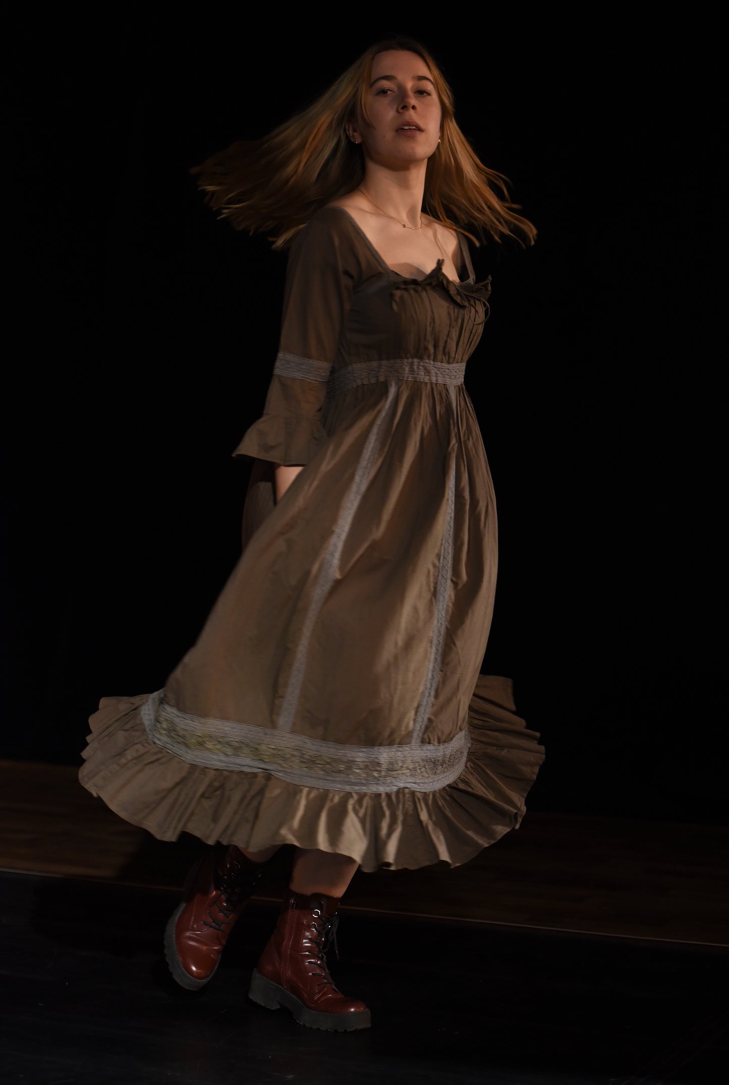 Kleid - Braunes Kleid - W045