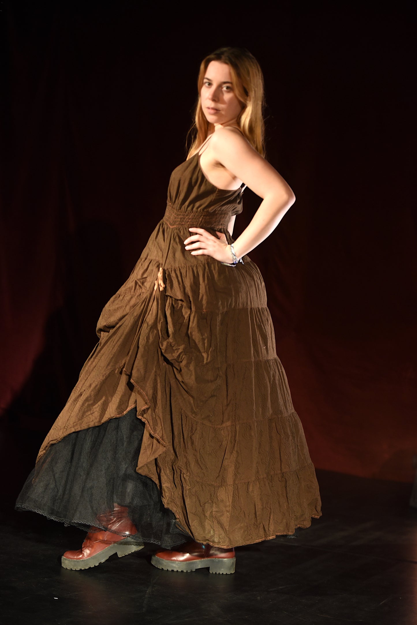Kleid - Volantkleid - W047