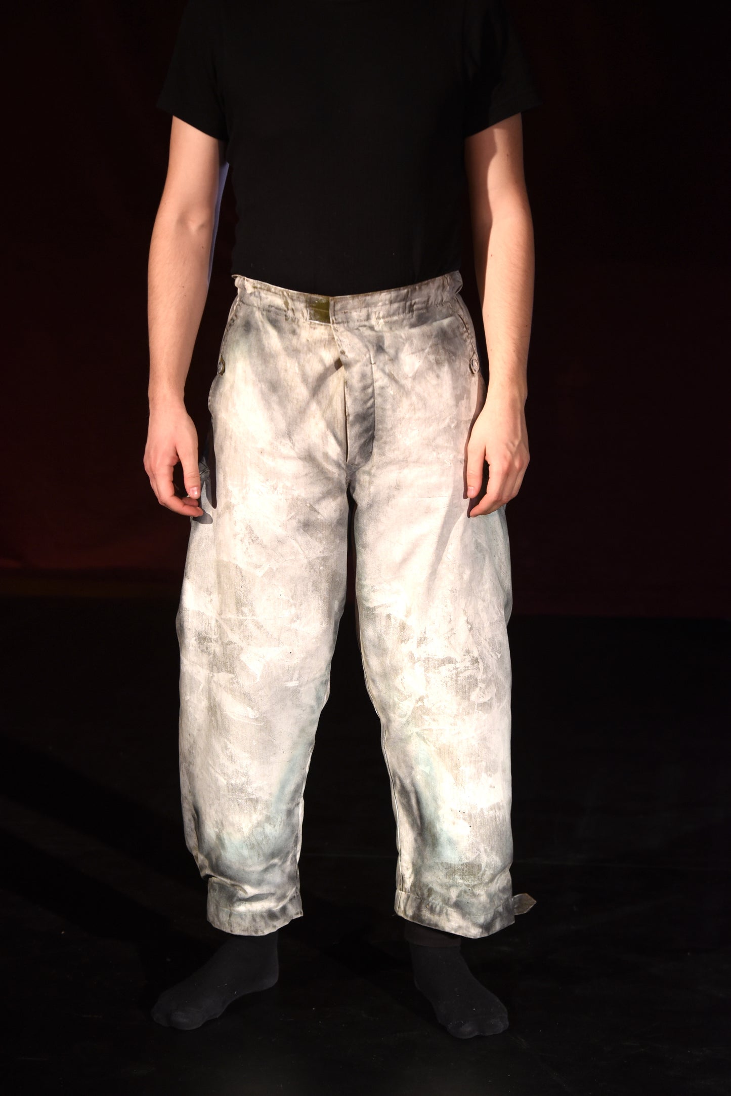 Hose - Ausgewaschene Jeans - B060