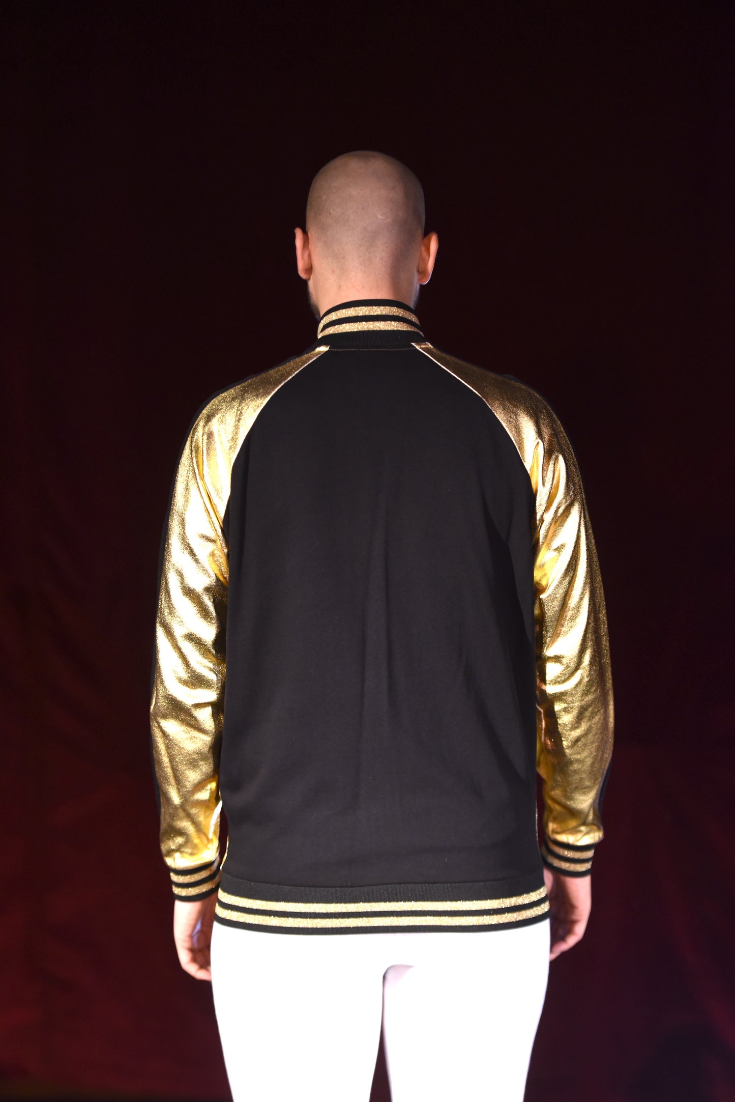 Jacke - Goldene Collegejacke - B093