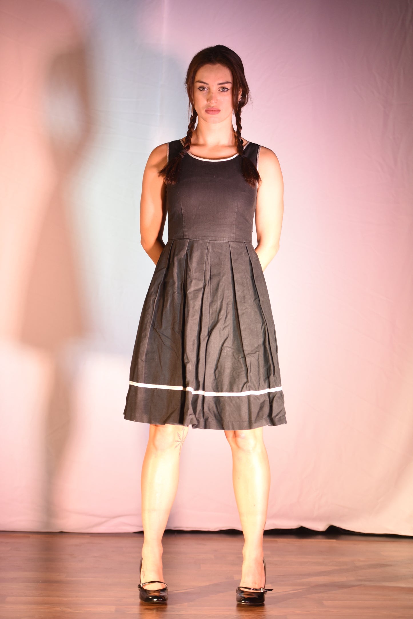 Kleid - Schwarzes Kleid - W067