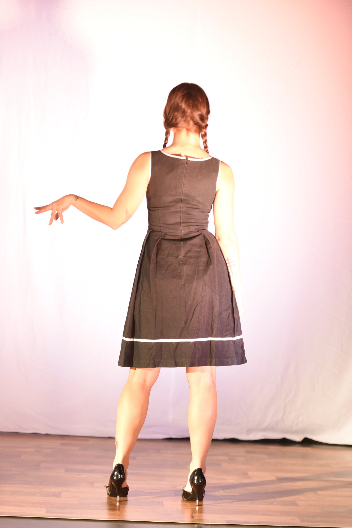 Kleid - Schwarzes Kleid - W067