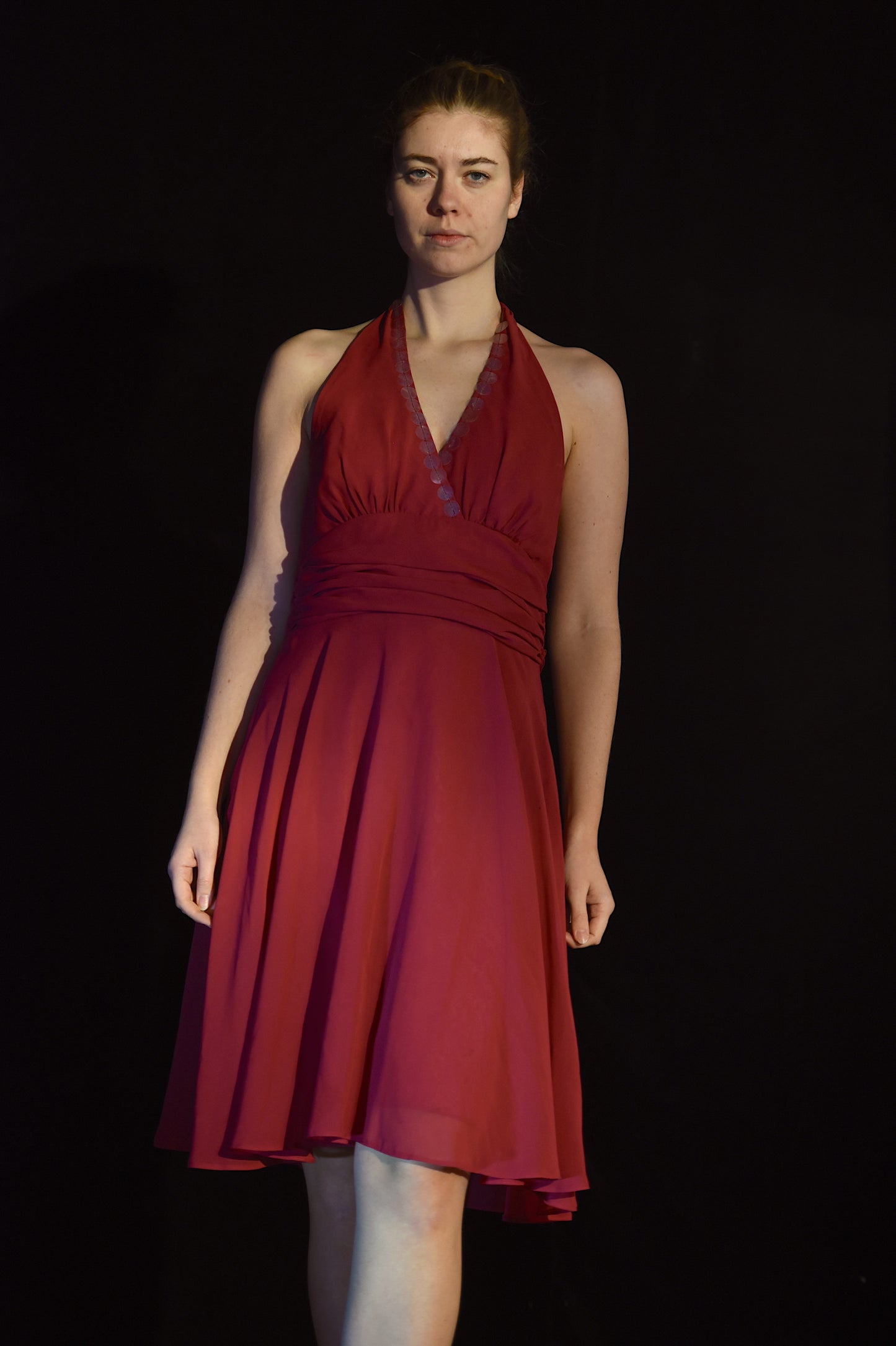 Kleid - Rotes Kleid - W068