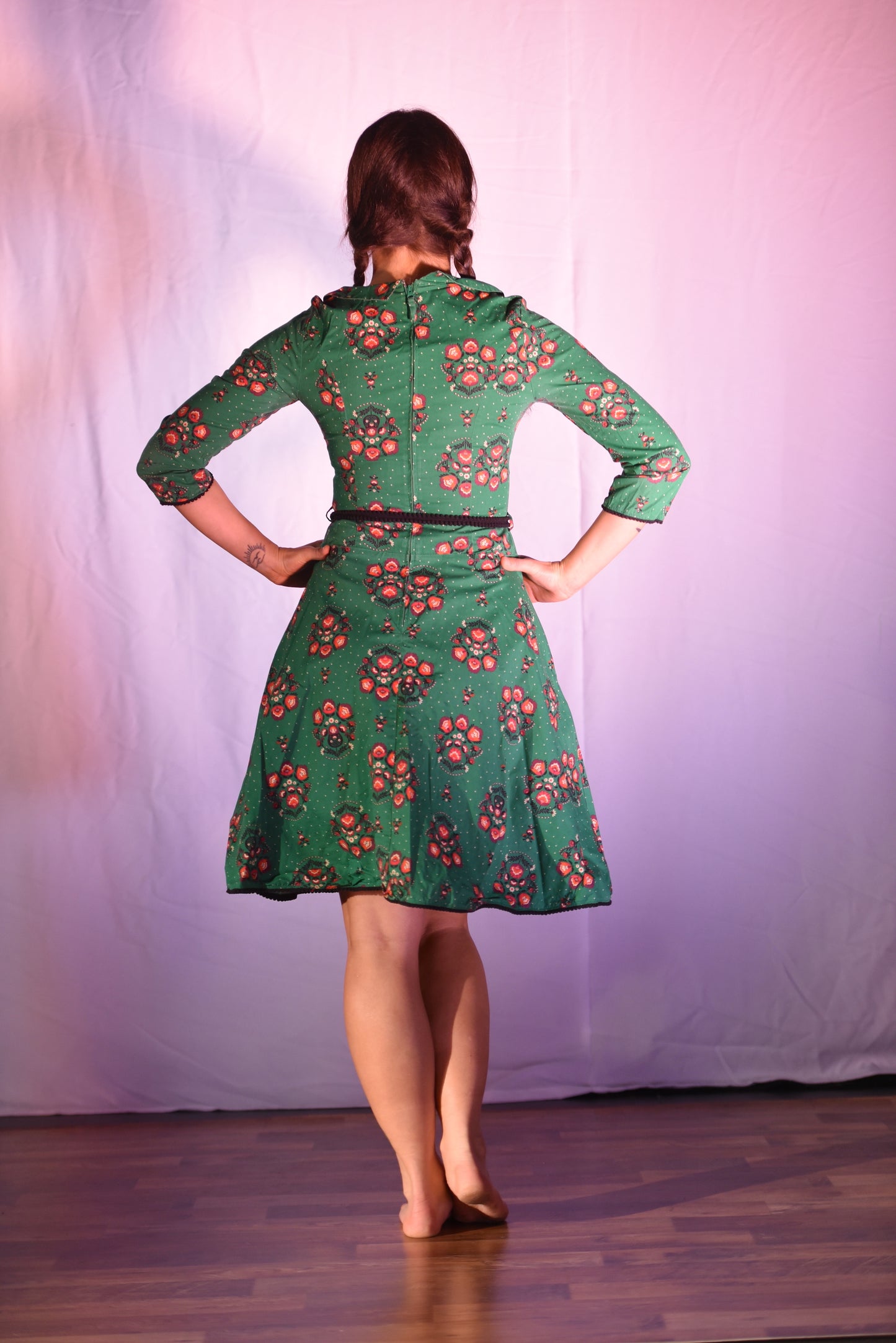 Kleid - Grünes Kleid - W069