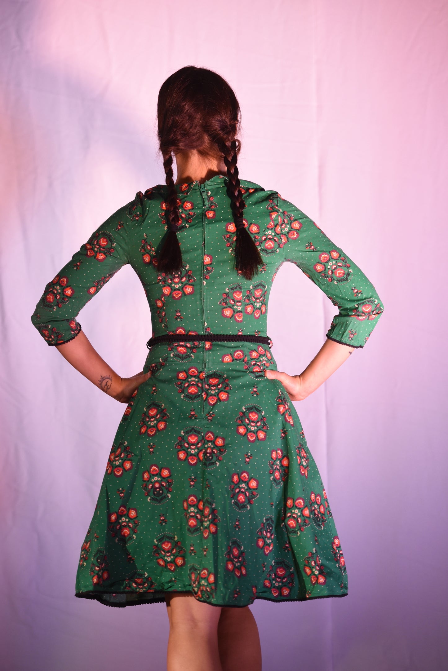 Kleid - Grünes Kleid - W069
