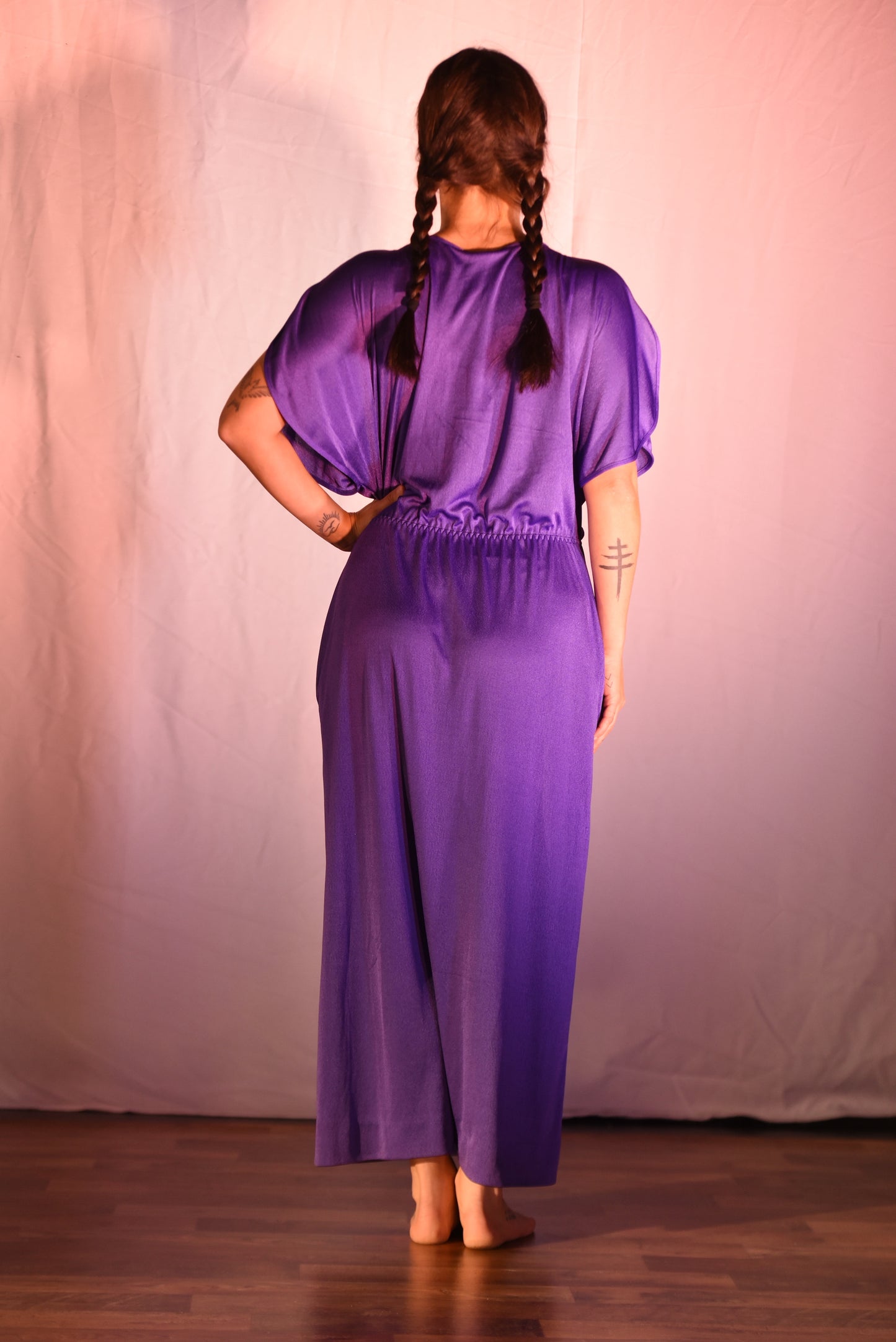 Kleid - Violettes Kleid - W070