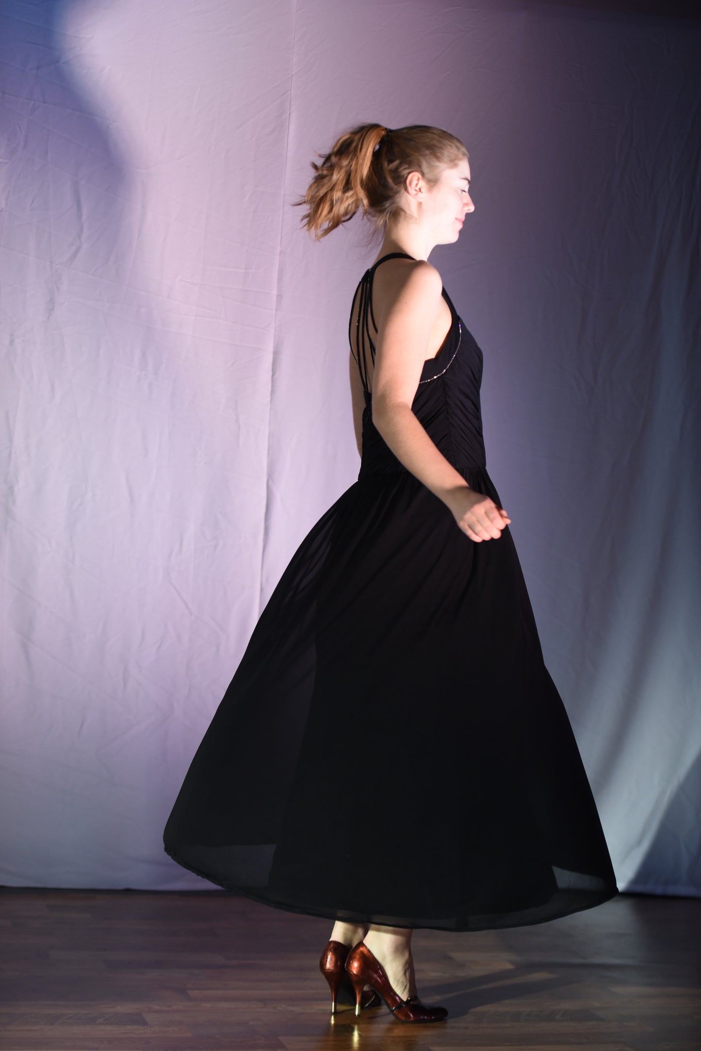 Kleid - Schwarzes Abendkleid - W124