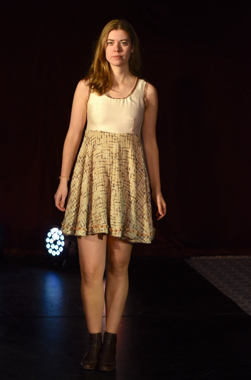 Kleid - Minikleid mit Wollrock - W137