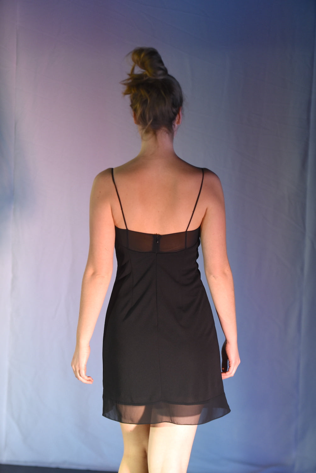 Kleid - Schwarzes Minikleid - W148