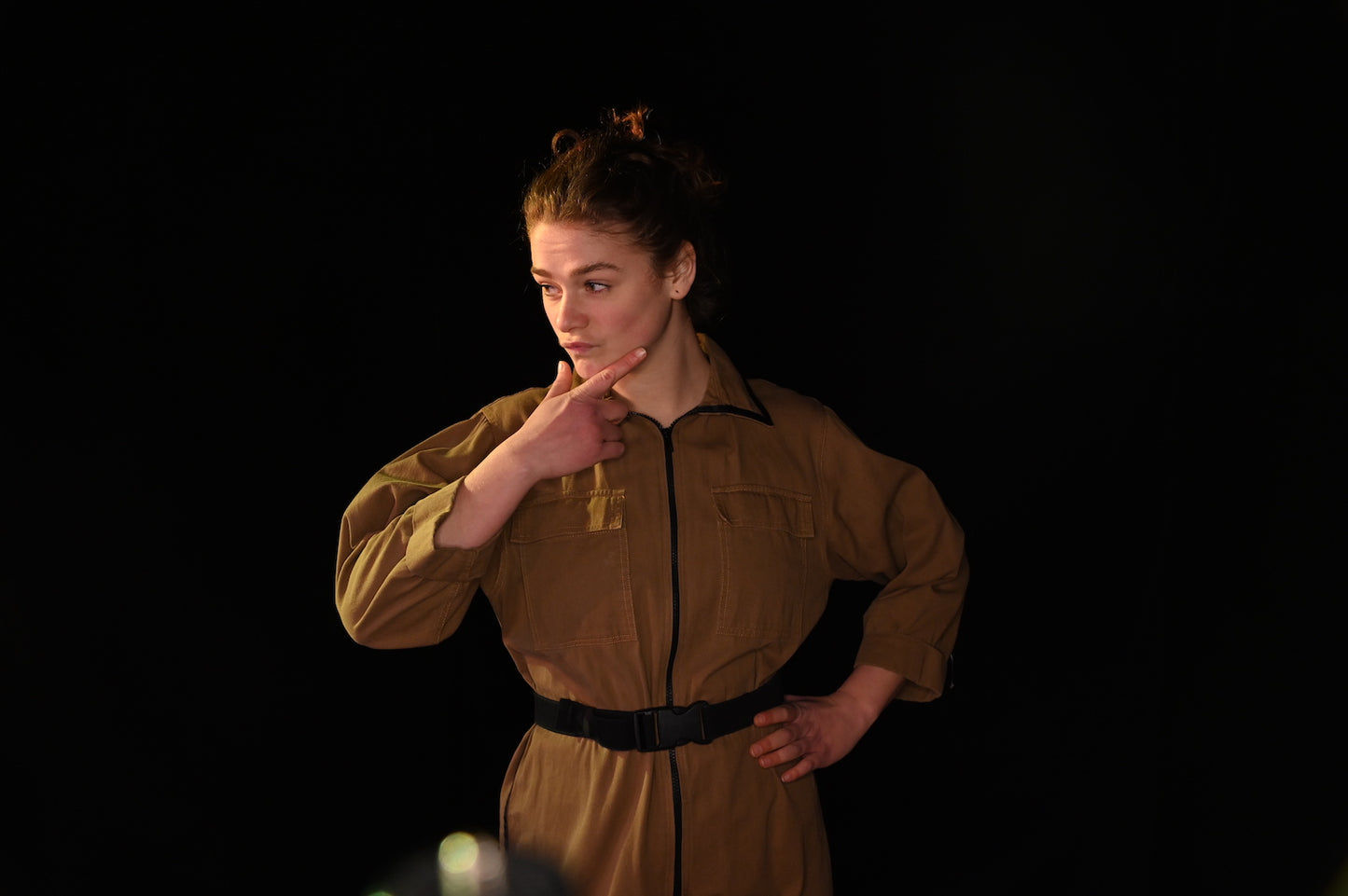 Einteiler - Khakifarbener Boilersuit - W307