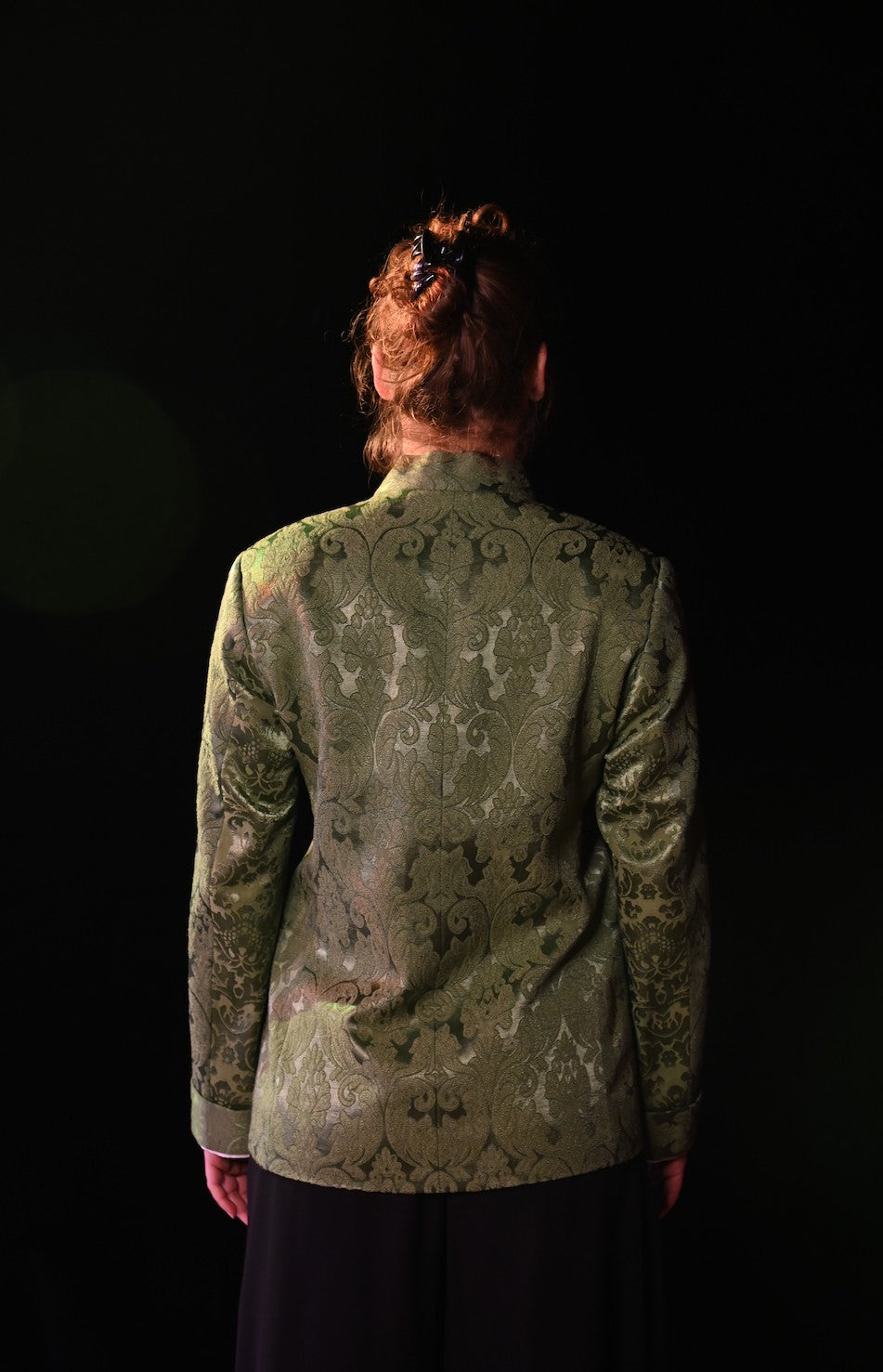 Jacke - Seidenjacke mit floralem Muster - W313