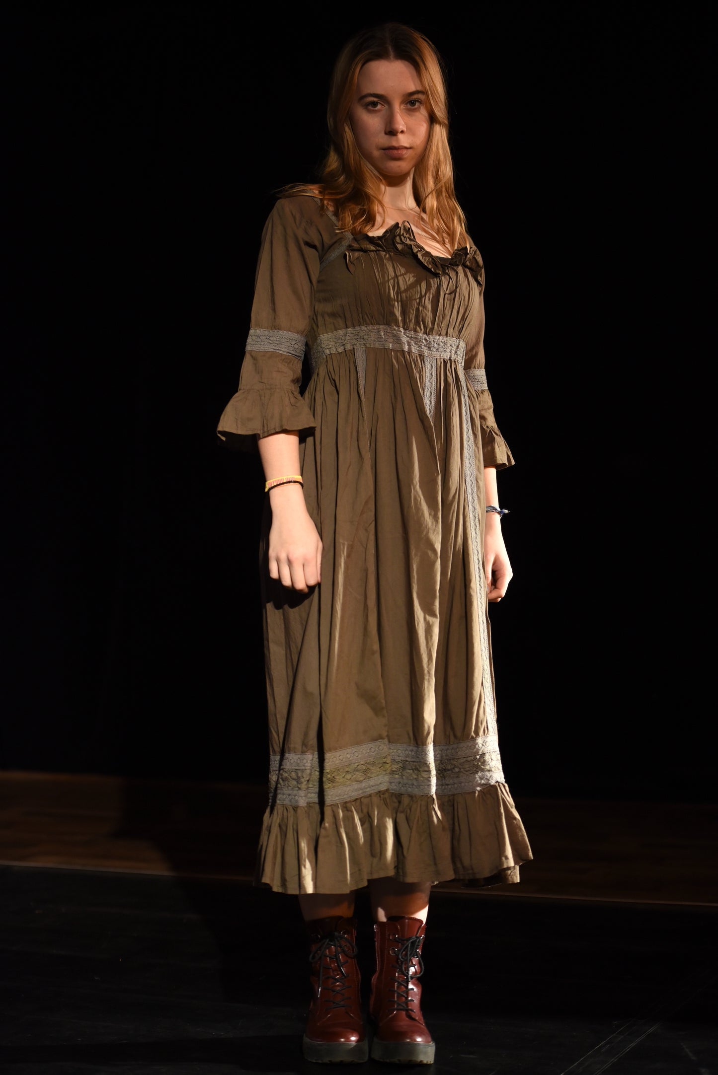 Kleid - Braunes Kleid - W045