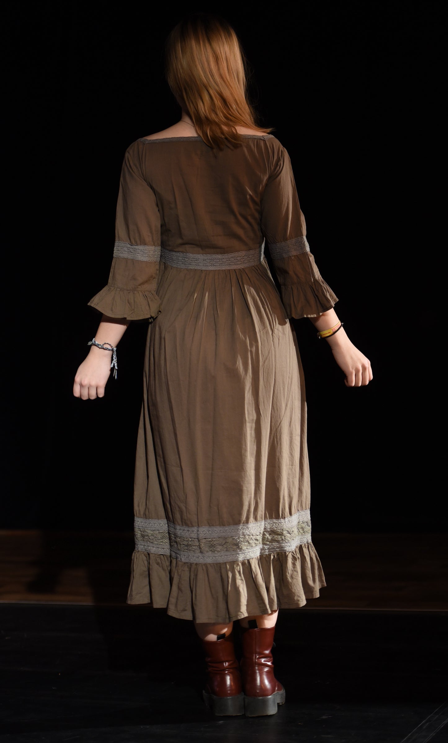 Kleid - Braunes Kleid - W045