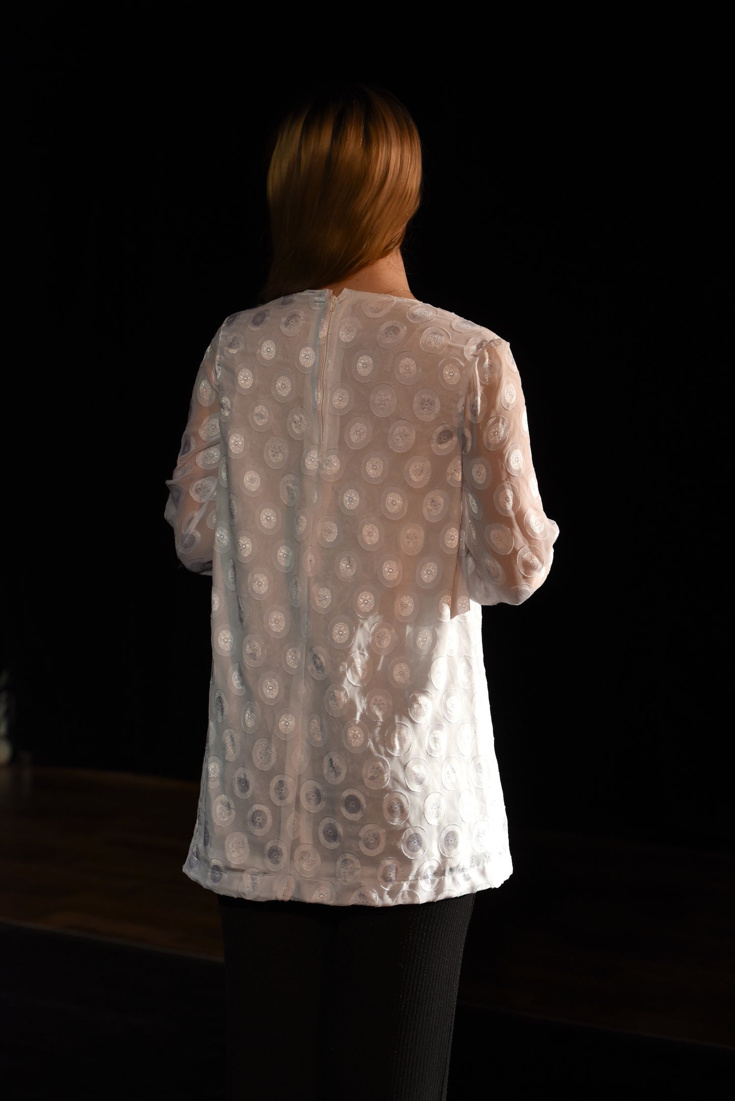 Top - Gepunktete Bluse - W109