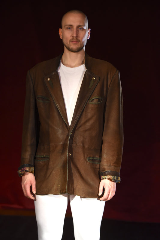 Jacke - Trachtenjacke aus Leder - B077