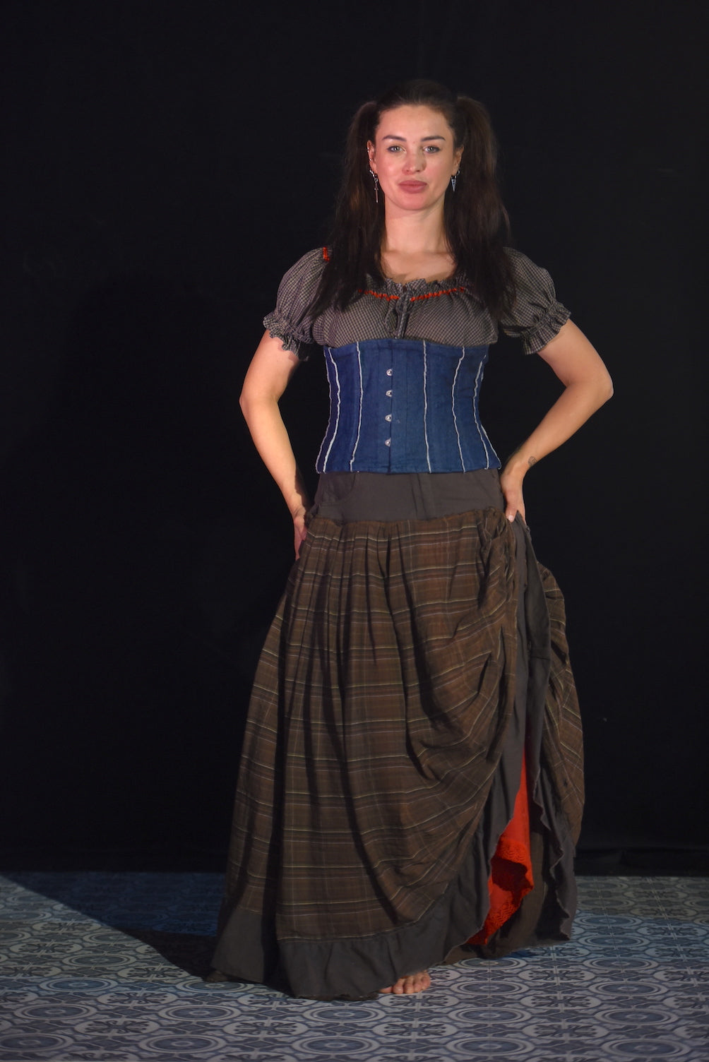 Kostüm - Carmenkleid mit Corsage - W130