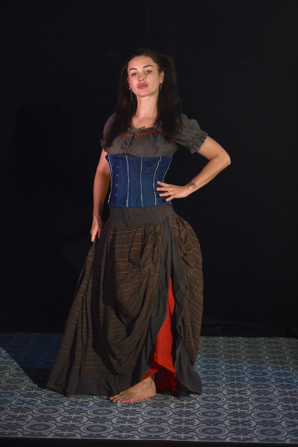 Kostüm - Carmenkleid mit Corsage - W130