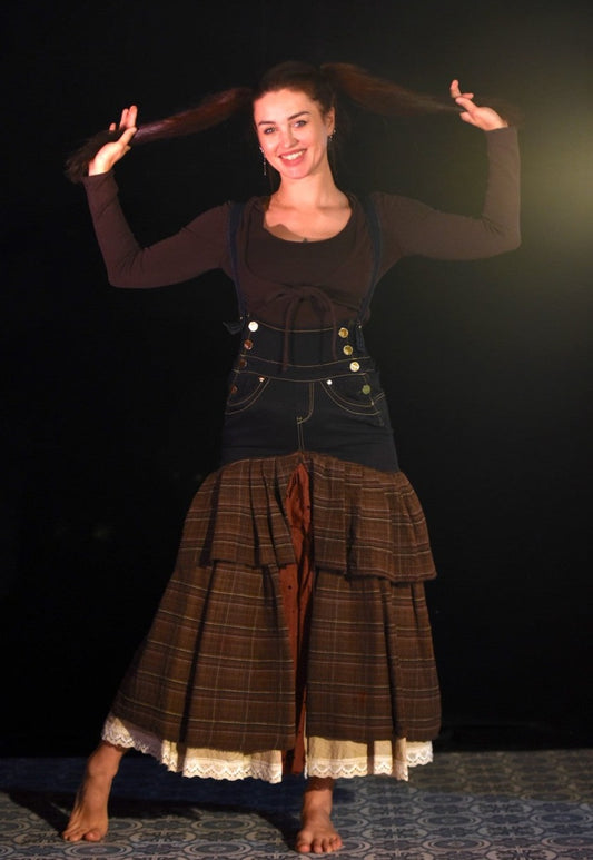 Kostüm - Flamencotänzerin mit Volantrock- W134