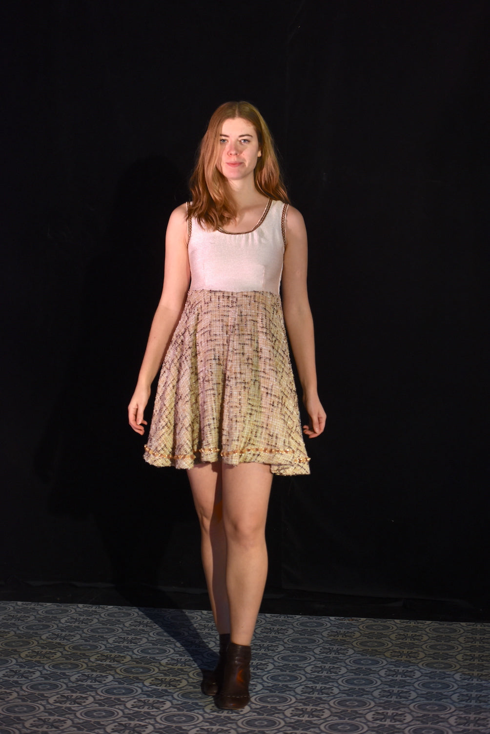Kleid - Minikleid mit Wollrock - W137