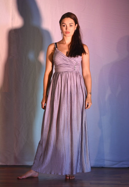 Kleid - Langes tailliertes Kleid - W142