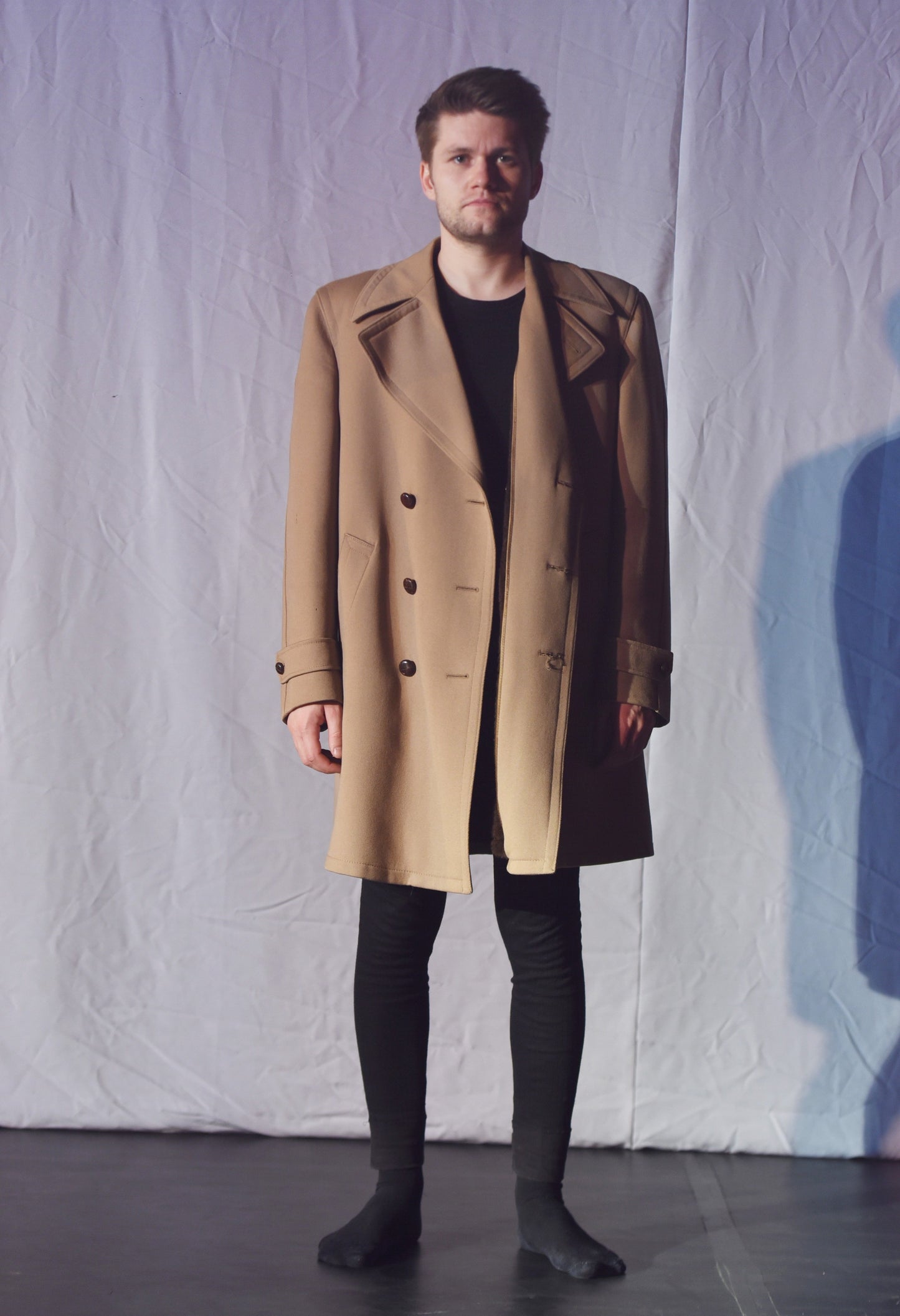 Jacke - Beige Cabanjacke - B002